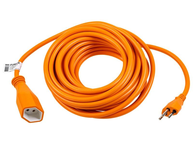 Furber. Verlängerungskabel – T12–T13, 10 m, mit Kinderschutz, 3×1,5 mm², Orange