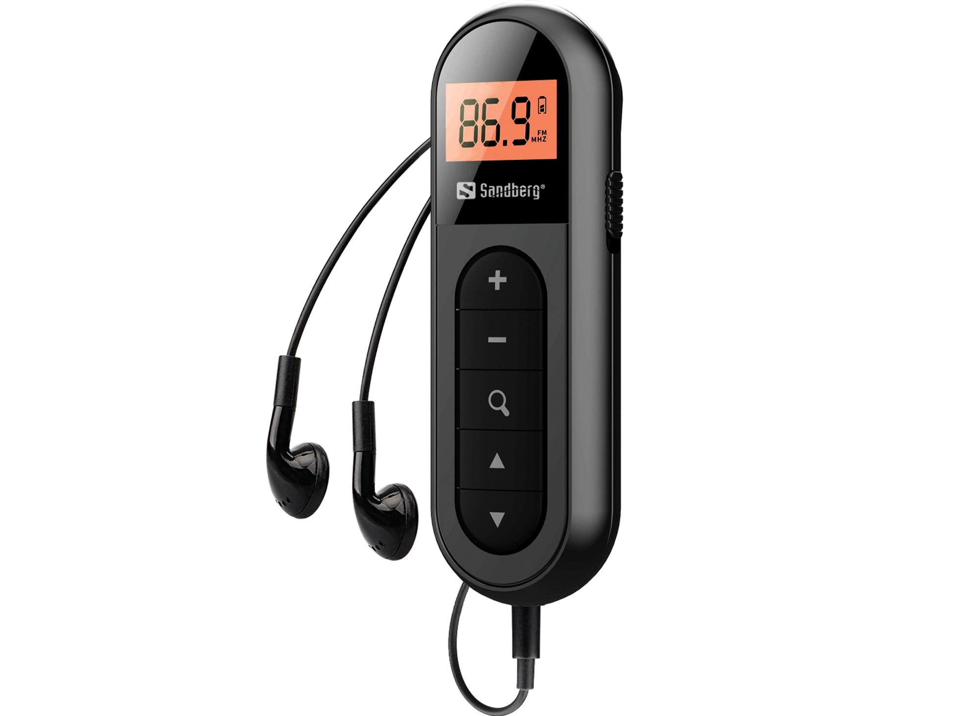 Sandberg Pocket Radio FM Recharge 421-01 – DAB-/Internetradio – Portabel – UKW – Schwarz