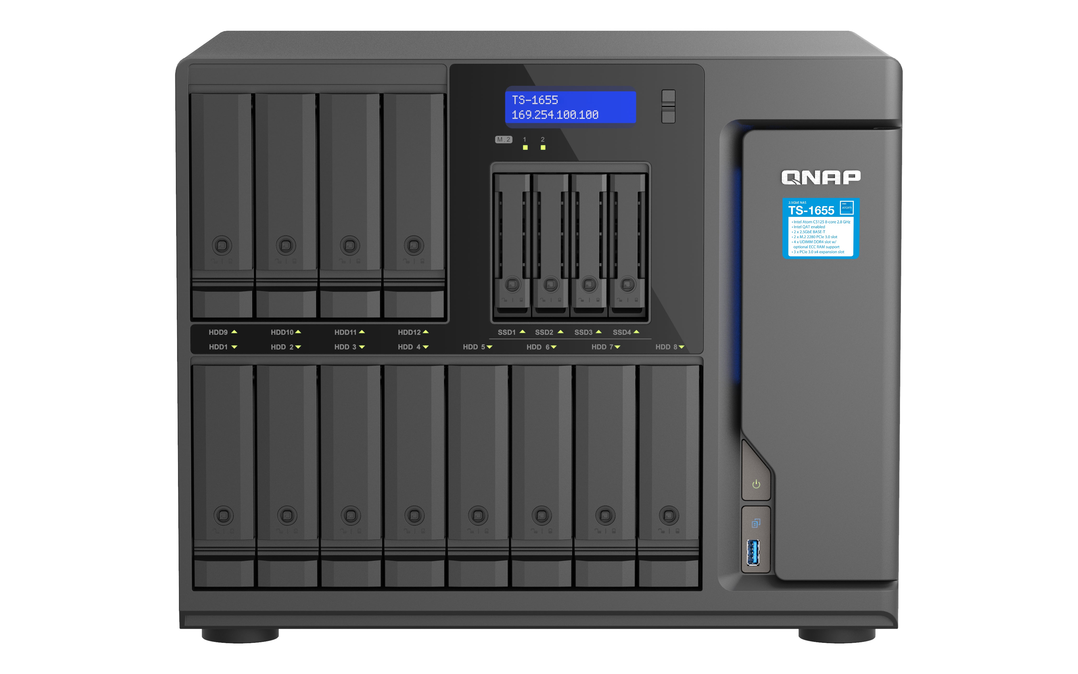 QNAP Intel Atom C5125 – 8 GB, DDR4 UDIMM, 2,8 GHz