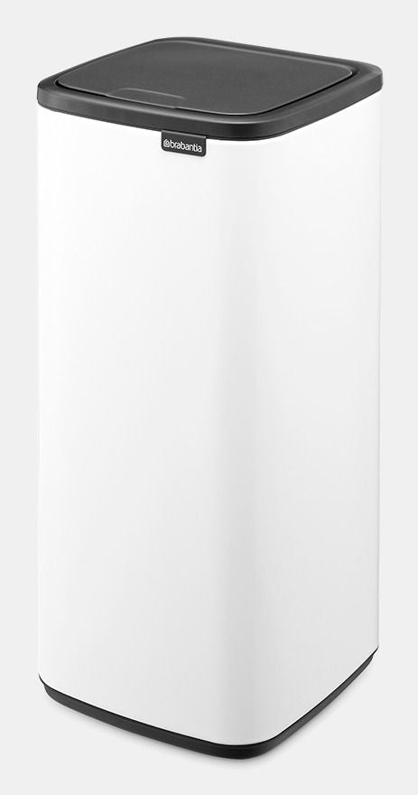 Brabantia Papierkorb Bo – 30 l – Stahl, Weiss – B × H 280 × 650 mm