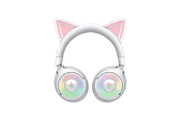 Razer Kraken Kitty V3 Pro – Gaming-Headset – Bluetooth, Surround-Sound, Mikrofon – Weiss – für PC/PS5/PS4