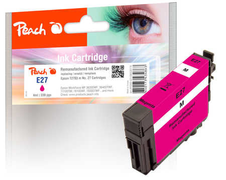 Peach T2703 Magenta Tintenpatrone (Kompatibel) – 330 Seiten – für Epson WorkForce WF-3600/7600/7700 Serie