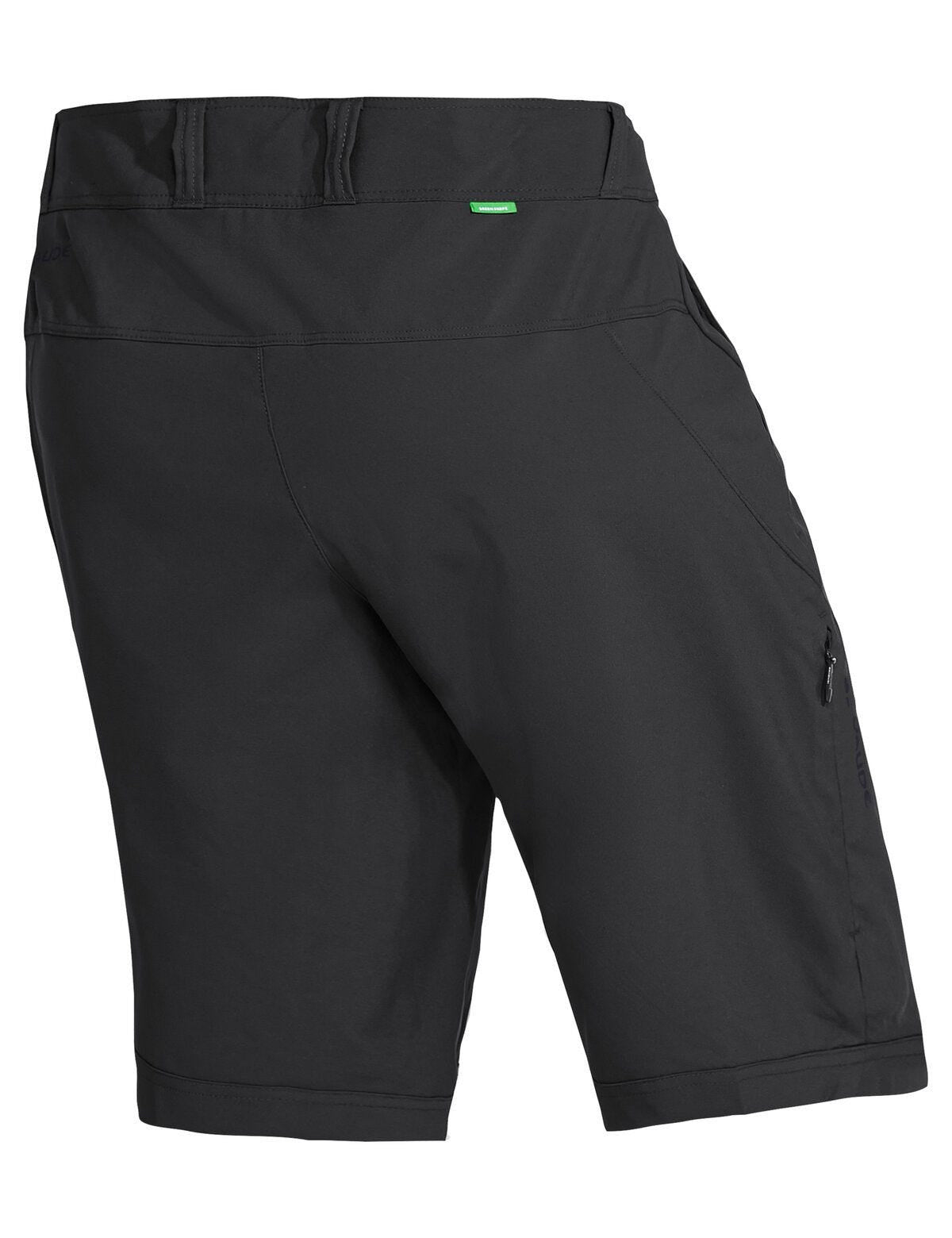VAUDE Skorts – Grösse 38 – Schwarz, 100% Polyester, Stretch, Verstellbarer Bund