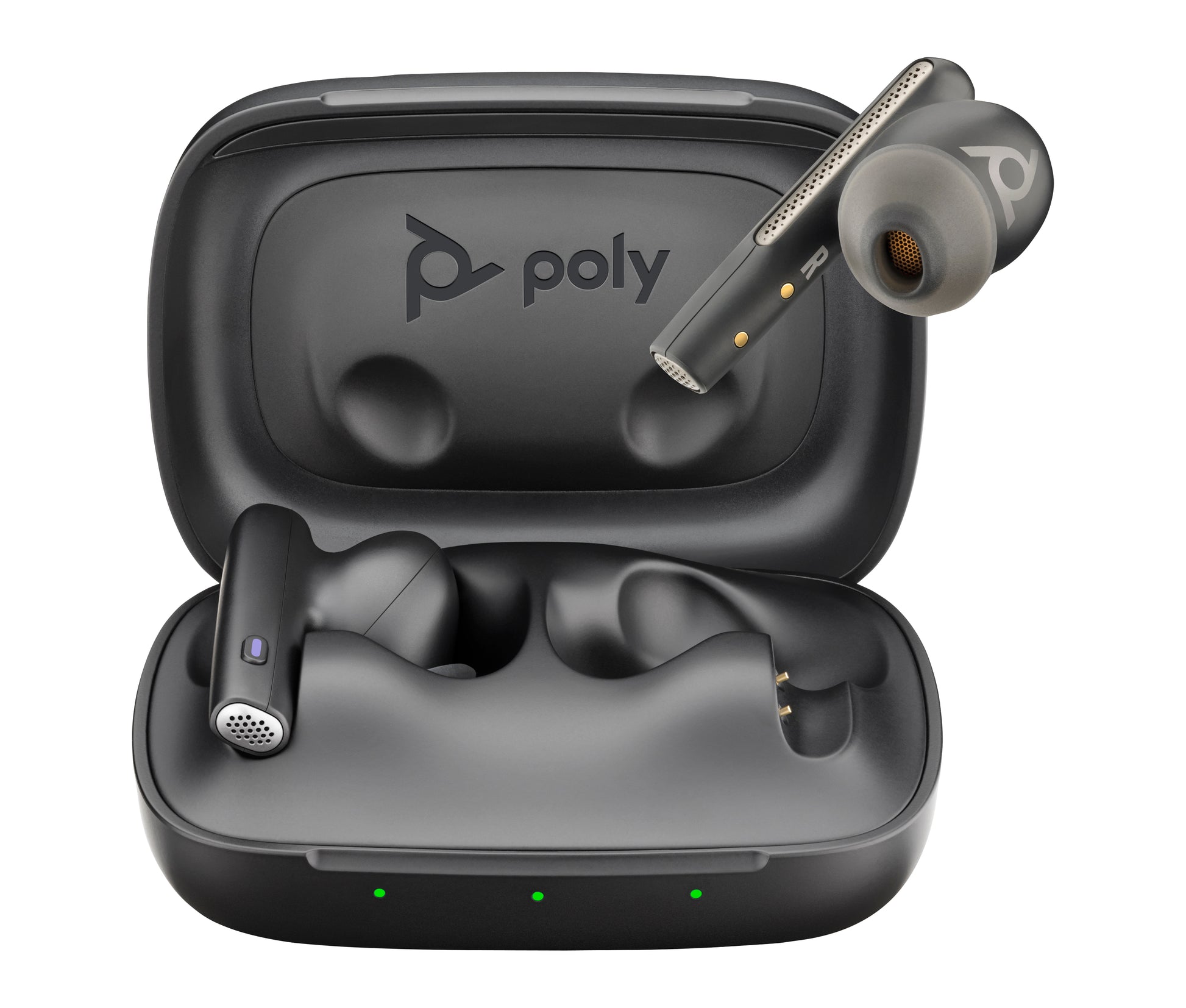 Poly Voyager Free 60 UC M Carbon – True Wireless In-Ear Headset – Bluetooth, ANC – Schwarz