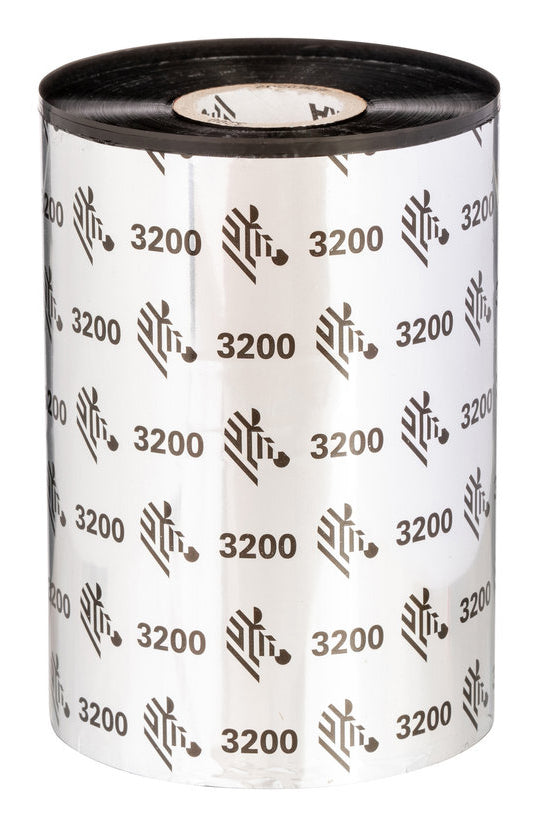 Zebra Wachs/Harz Thermotransferband 110 mm × 300 m, Kern 1", für S4M, Z4Mplus, Z6MPlus u. a., 12er-Pack