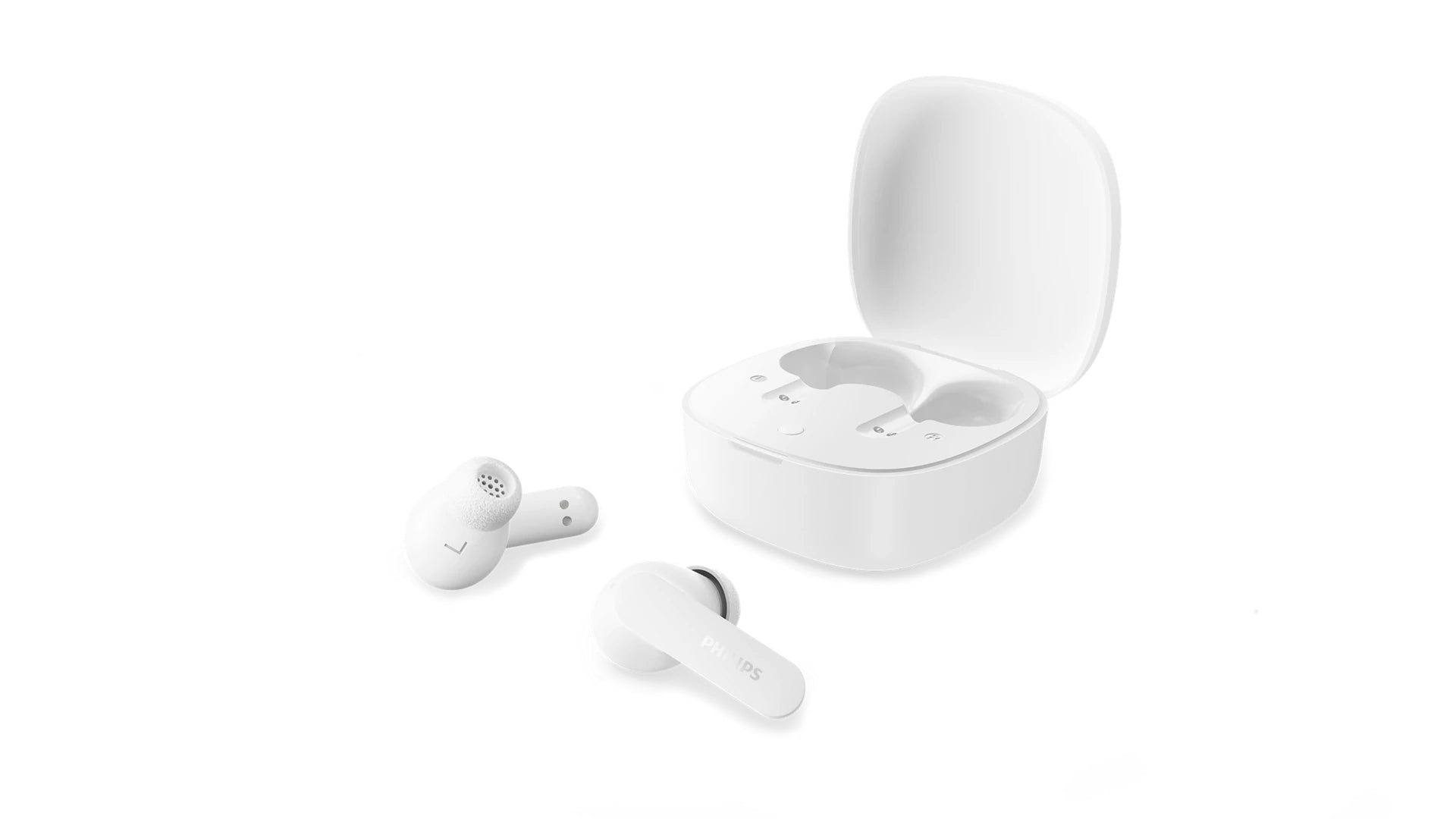 Philips TAT2200WT/00 TWS In-Ear – ANC, mit Ladecase, Weiss, BT 6.0