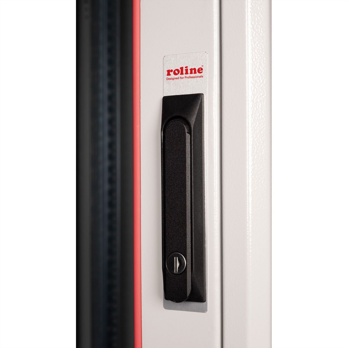 ROLINE Basic – 19" Netzwerkschrank 22U, IP20, abschliessbar, 800 × 800 × 1125 mm, lichtgrau, Stahl