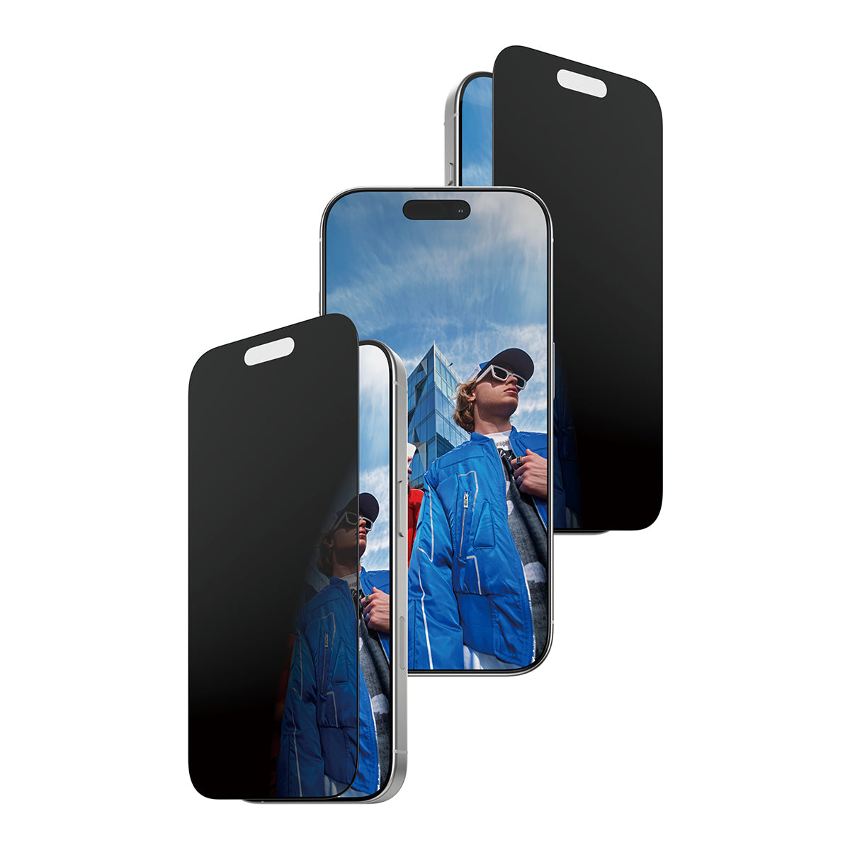 PanzerGlass Displayschutzfolie Privacy – für Apple iPhone 17 – kratzfest, aus recyceltem Material