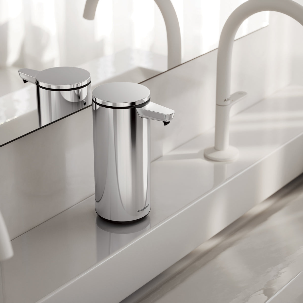 simplehuman ST1092 Automatischer Seifenspender – Edelstahl, Silber, 266 ml