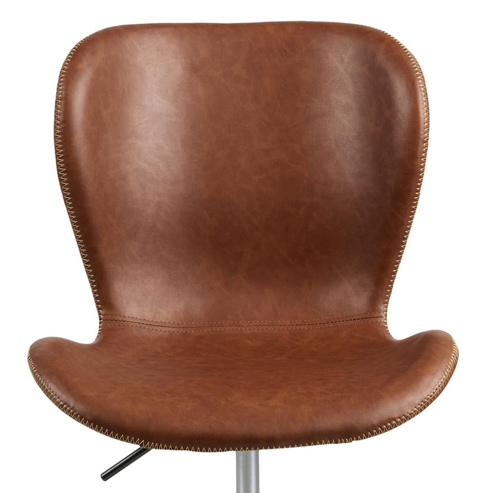 Actona AC Design Bürostuhl Batilda – braun, Kunstleder