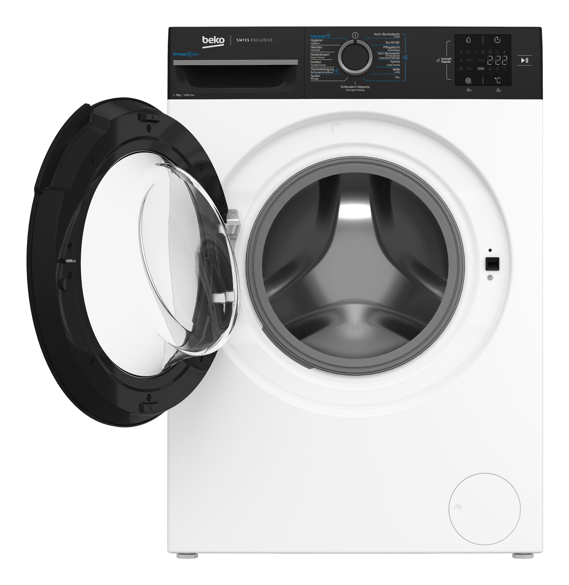 Beko Waschmaschine WM229 – 9 kg, Energieeffizienz A, 1400 U/min – weiss