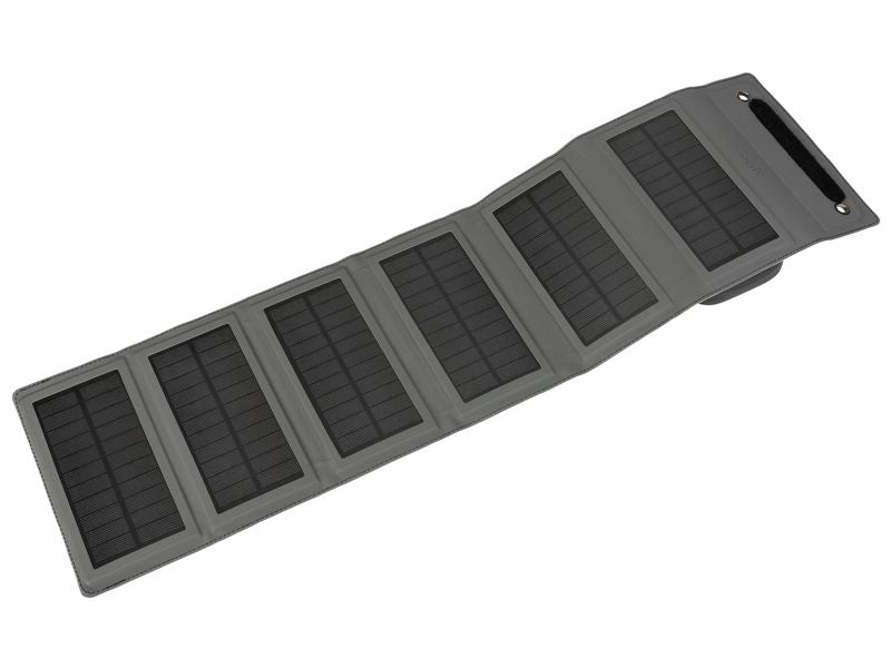 ONIT Powerbank 10000 mAh, PD 20 W, Kabelloses Laden, Solarpanel 10,8 W, Schwarz