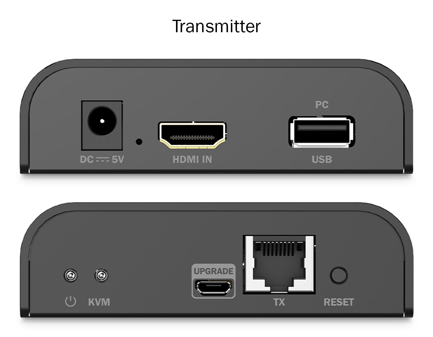 Digitus HDMI/USB 2.0 KVM-Extender (Set), über IP, bis 200 m, 4K (4096 × 2160), 18 Gbit/s