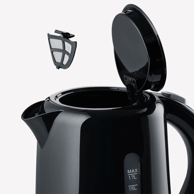Severin Wasserkocher – 1,7 l, Kunststoff, Schwarz, WK4322