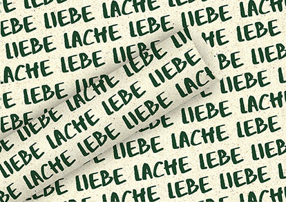 Braun + Company Geschenkpapier Everyday By Nature – Lebe, Liebe – Graspapier – 700 × 1500 mm – 1 Rolle