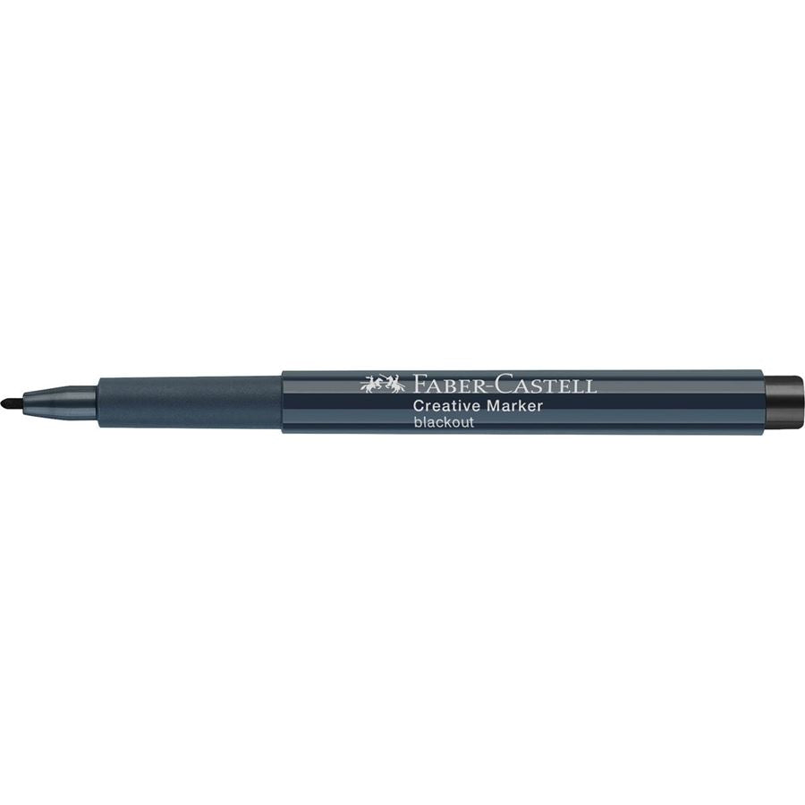 Faber-Castell Non-Permanent-Marker Creative – Rundspitze 1,5 mm – Blackout – trocken abwischbar