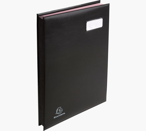 Exacompta Unterschriftenmappe A4 – Karton, schwarz