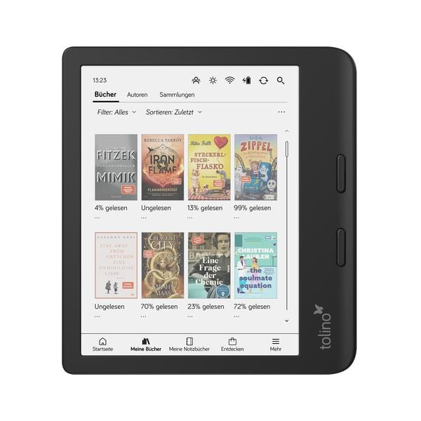 Tolino Vision Color – 7" E-Ink Kaleido, 32 GB, IPX8, Schwarz