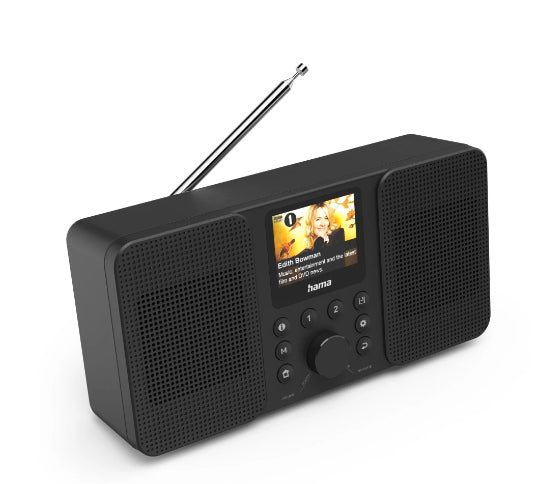 Hama DIR10 – Internetradio, DAB+/UKW, Bluetooth, WLAN – Schwarz