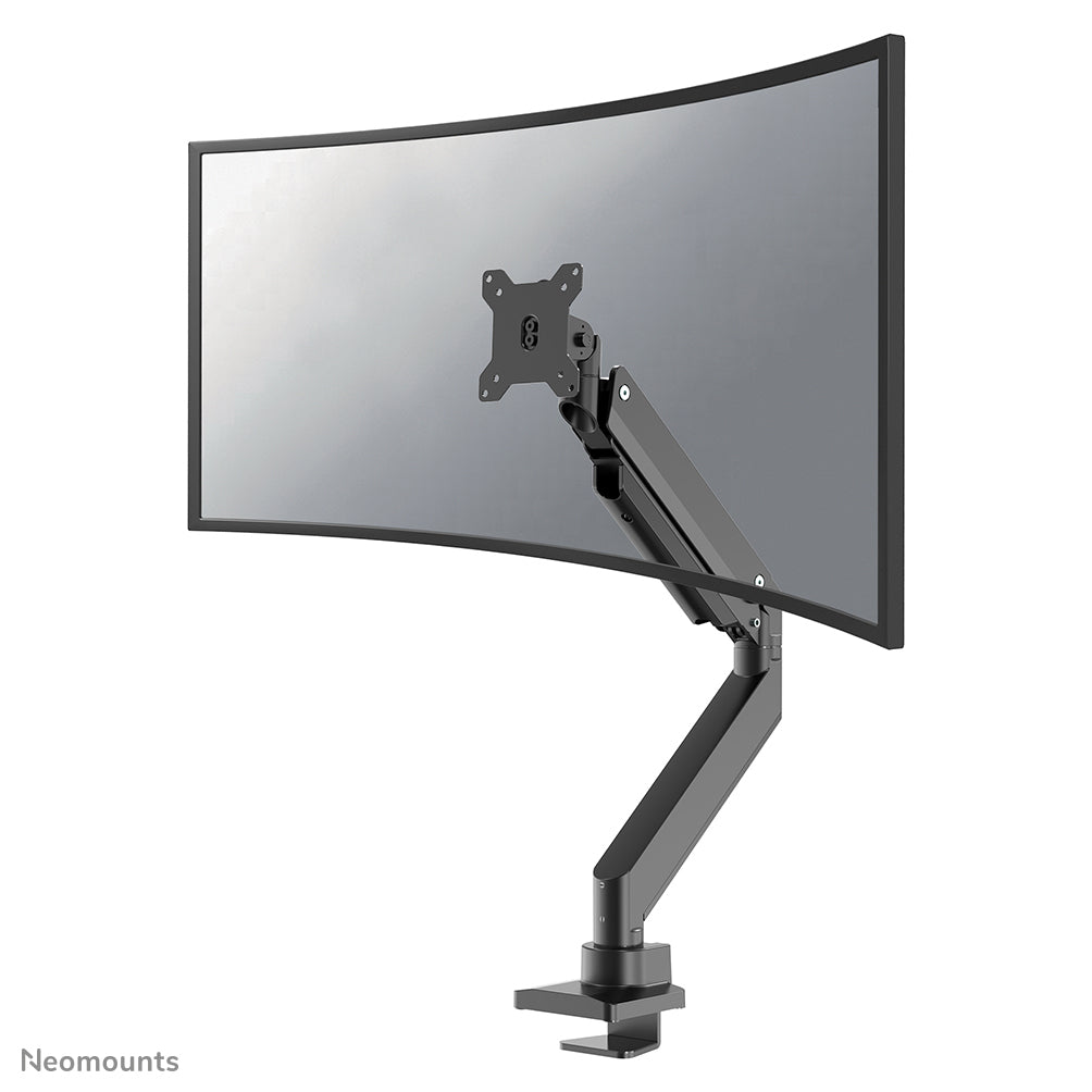 Neomounts D775 Blackplus – Monitorarm, Tischklemme, Tischdurchführung, bis 49", höhenverstellbar, Gasfeder