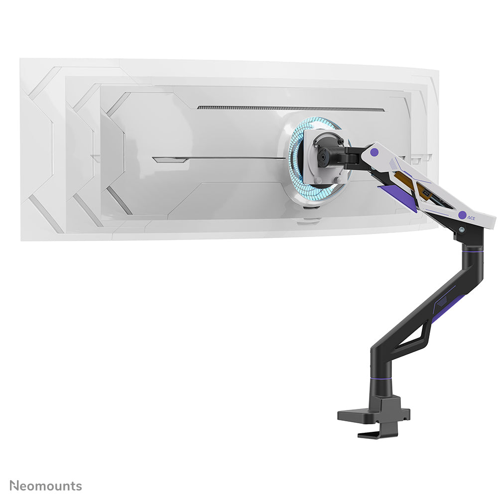 Neomounts DS70-256BL1 – Monitorarm – bis 57", 30 kg, Gasfeder, Präzisionsneigung, 180°-Stopp, schwarz