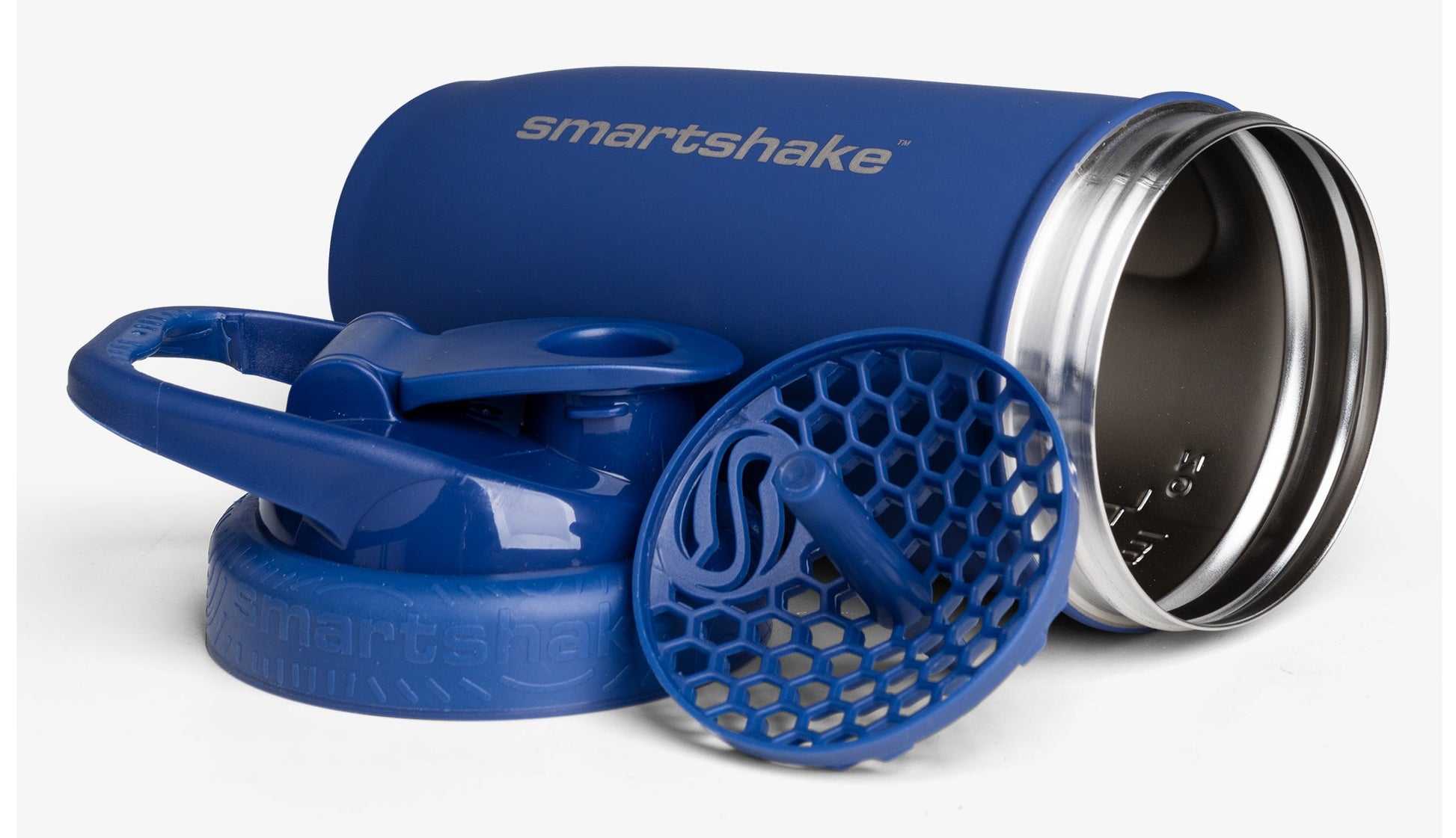 Smartshake Reforce Trinkflasche 900 ml – Edelstahl, Weithals, Schraubdeckel, Marineblau