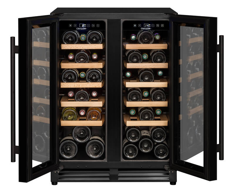Climadiff Weinkühlschrank CBU40D1B – 120 l, 240 V, Kompressor, Energieeffizienzklasse F