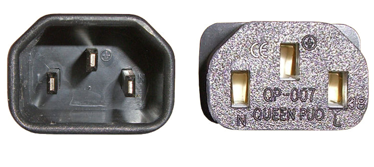 Diggelmann Netzkabel – IEC C14 zu IEC C13, 2,5 m, 10 A, Schwarz