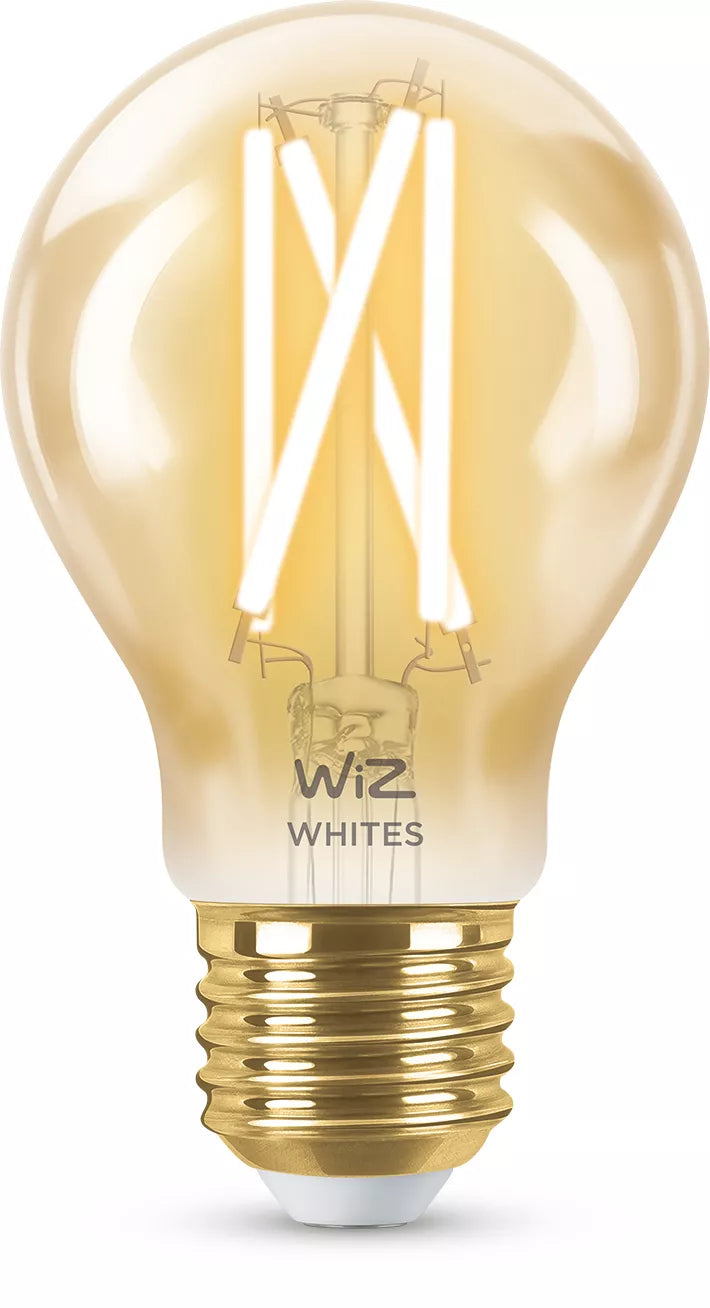 WiZ Smart-Leuchtmittel E27 A60 – Einstellbares Weiss 2000–5000 K, 640 lm, 7 W, WLAN/Bluetooth, Matter – 1 Stk.