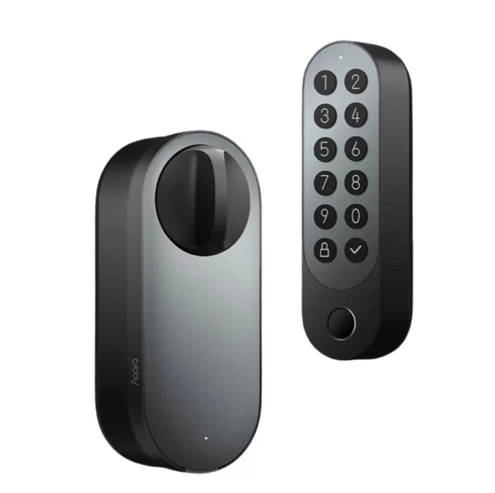Aqara U200 Smart-Türschloss – BT, Code, Schlüssel, RF-Karte, Fernbedienung, Akku, IPX5, Türe, Silber