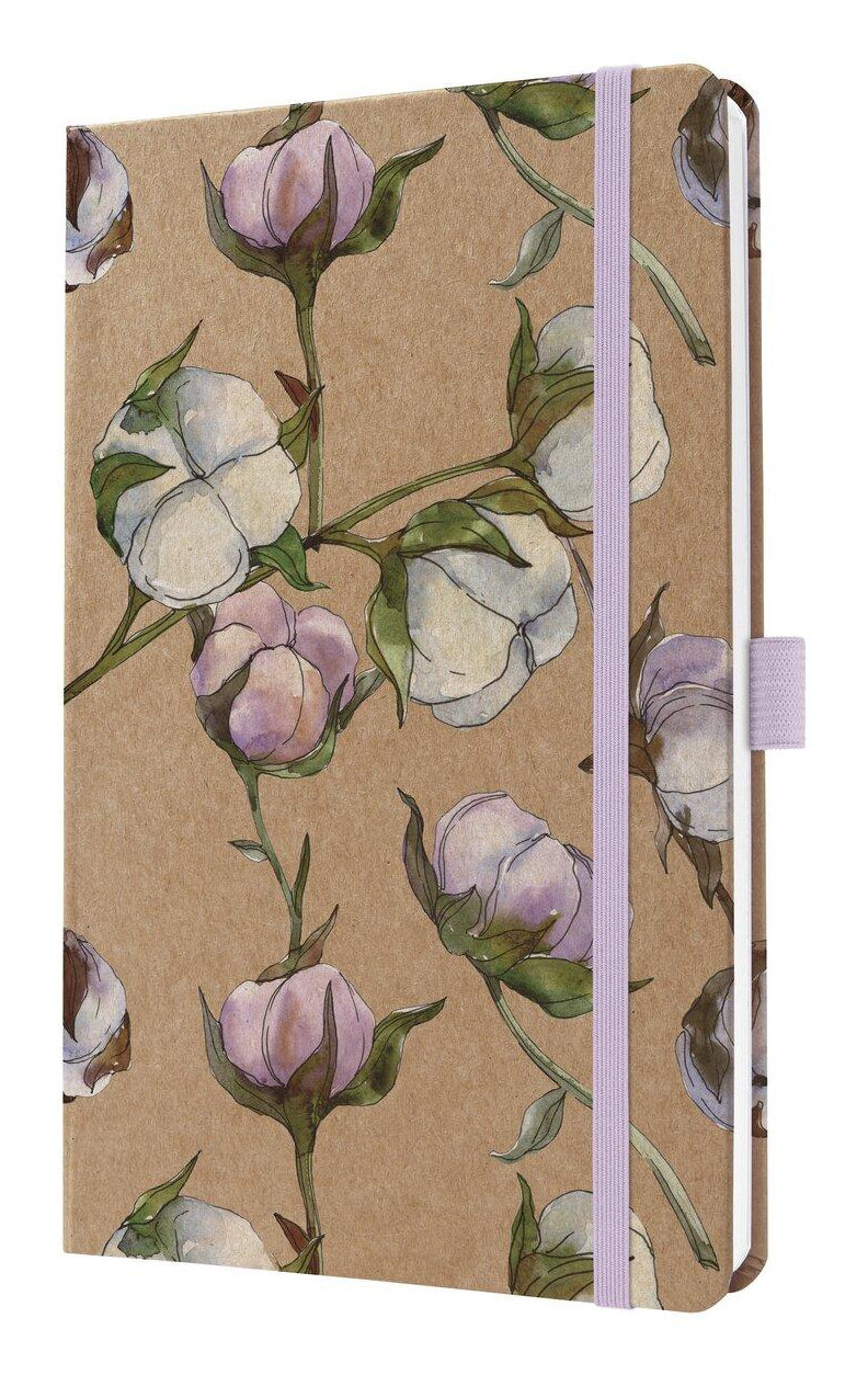 Sigel JOLIE Pure Agenda – 1 Woche/2 Seiten, gebunden, A5, Jan–Dez, 2026, Cotton Fields, FSC