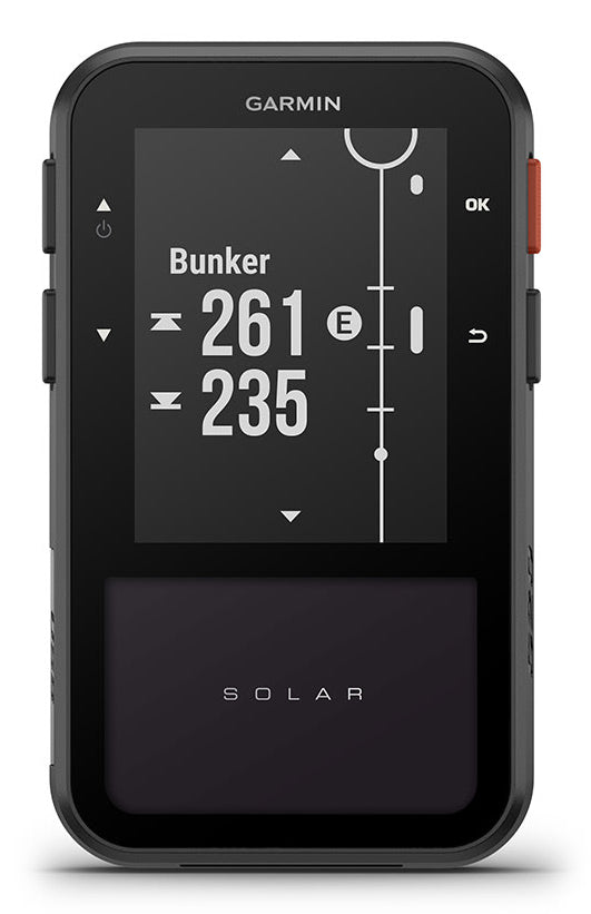 Garmin GPS-Handgerät ApproachG20 Solar – für Android, 50 × 100 × 20 mm, Schwarz, Silikon, 70 g