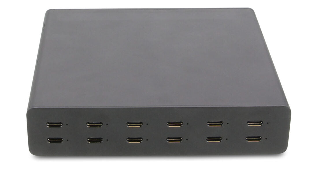 LMP SmartCharge 12P Ladegerät – 144 W, 12× USB-C, GaN – für Universal