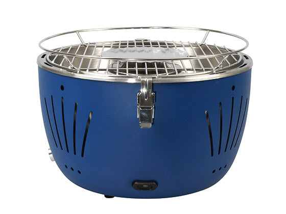 BBQ Dragon Grill Monterey Blue – Grillfläche 34 cm, Holzkohle, Tisch – blau