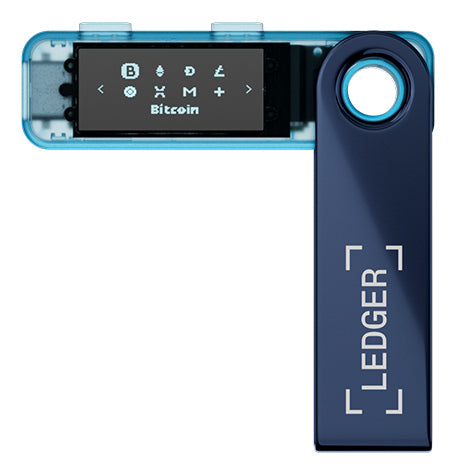 Ledger Nano S Plus – Krypto-Hardware-Wallet, USB-C, für Mac, Blau