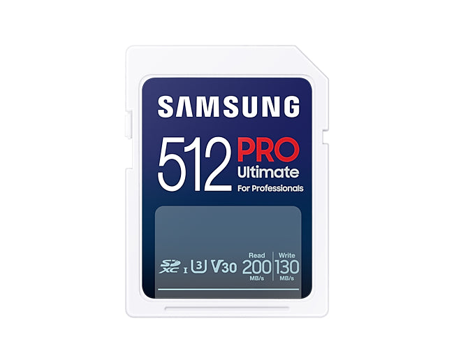 Samsung MB-SY512SB/WW SDXC 512 GB – UHS-I, U3, V30, 200/130 MB/s