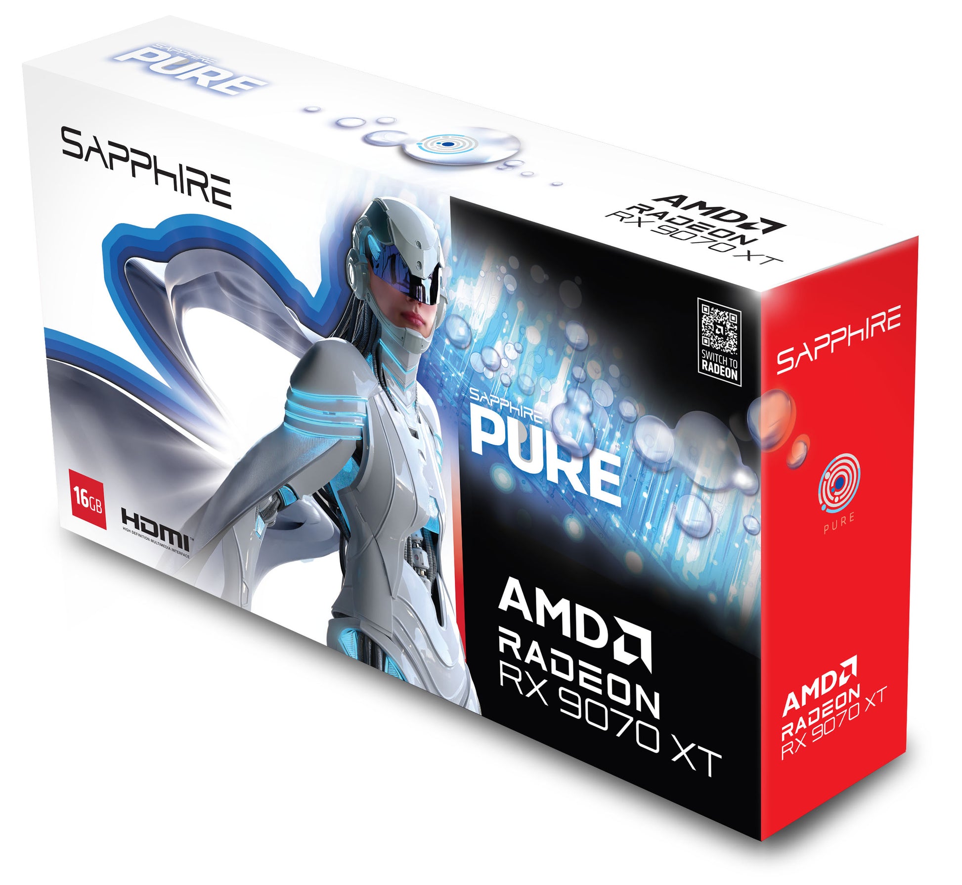 Sapphire PURE – AMD Radeon RX 9070 XT 16 GB