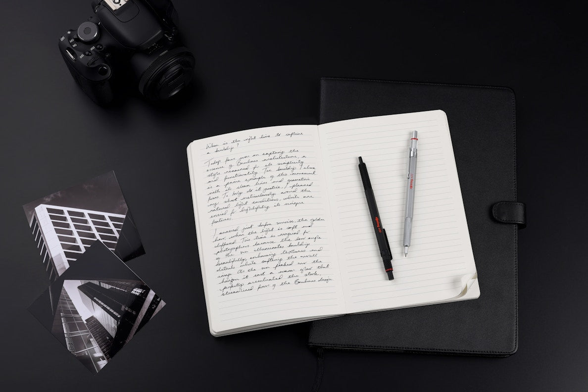 Rotring 600 Gelschreiber – Schwarz, Strichstärke 0,55 mm, Druckmechanik, schnelltrocknend