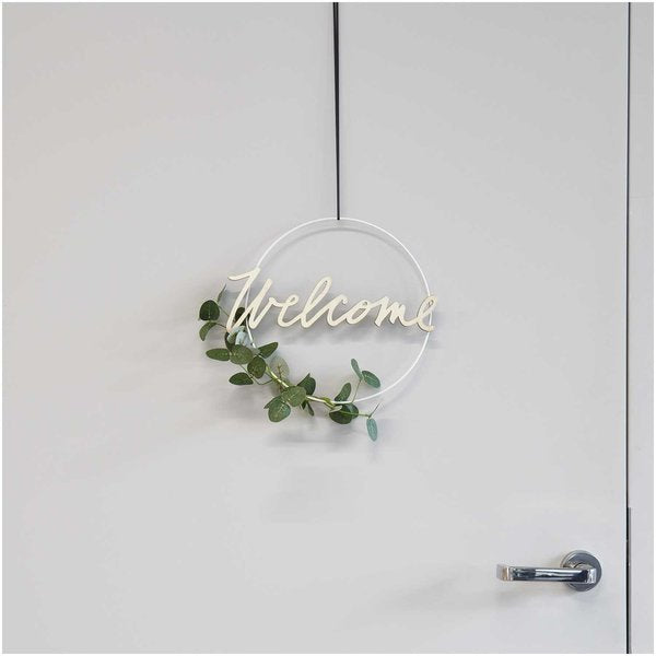 Rico Design Holzschriftzug 'Welcome' – 29 × 10 cm – Holz, natur