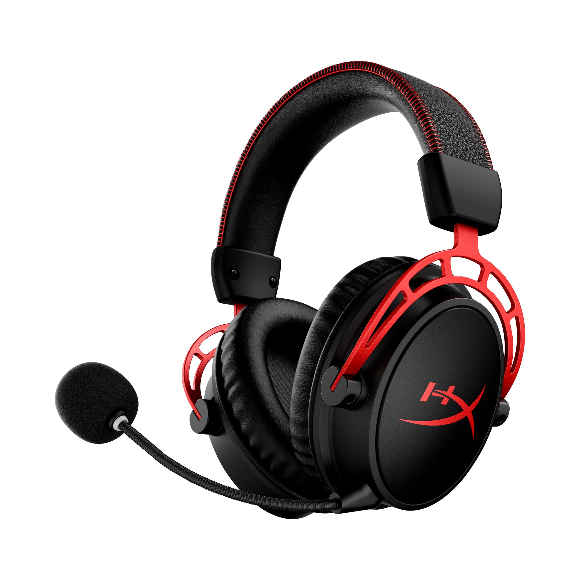 HyperX Cloud Alpha – Over-Ear Gaming-Headset – Kabellos, USB-A, Surround-Sound – Schwarz/Rot – bis 300 h