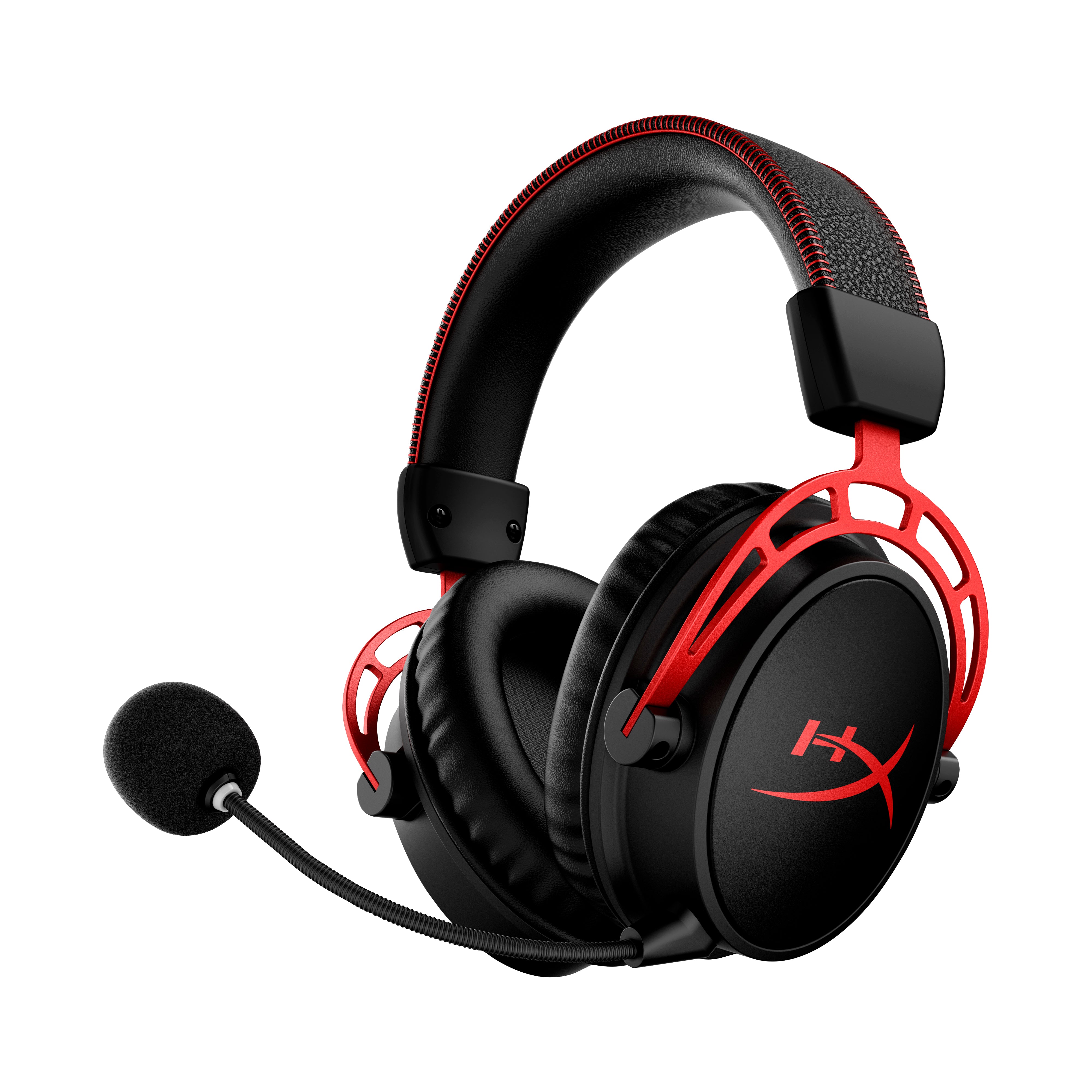 HyperX Cloud Alpha – Over-Ear Gaming-Headset – Kabellos, USB-A, Surround-Sound – Schwarz/Rot – bis 300 h