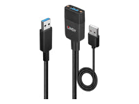 Lindy USB-A auf USB-A Kabel – USB 3.2 Gen 2 (10 Gbit/s) – 35 m – Schwarz