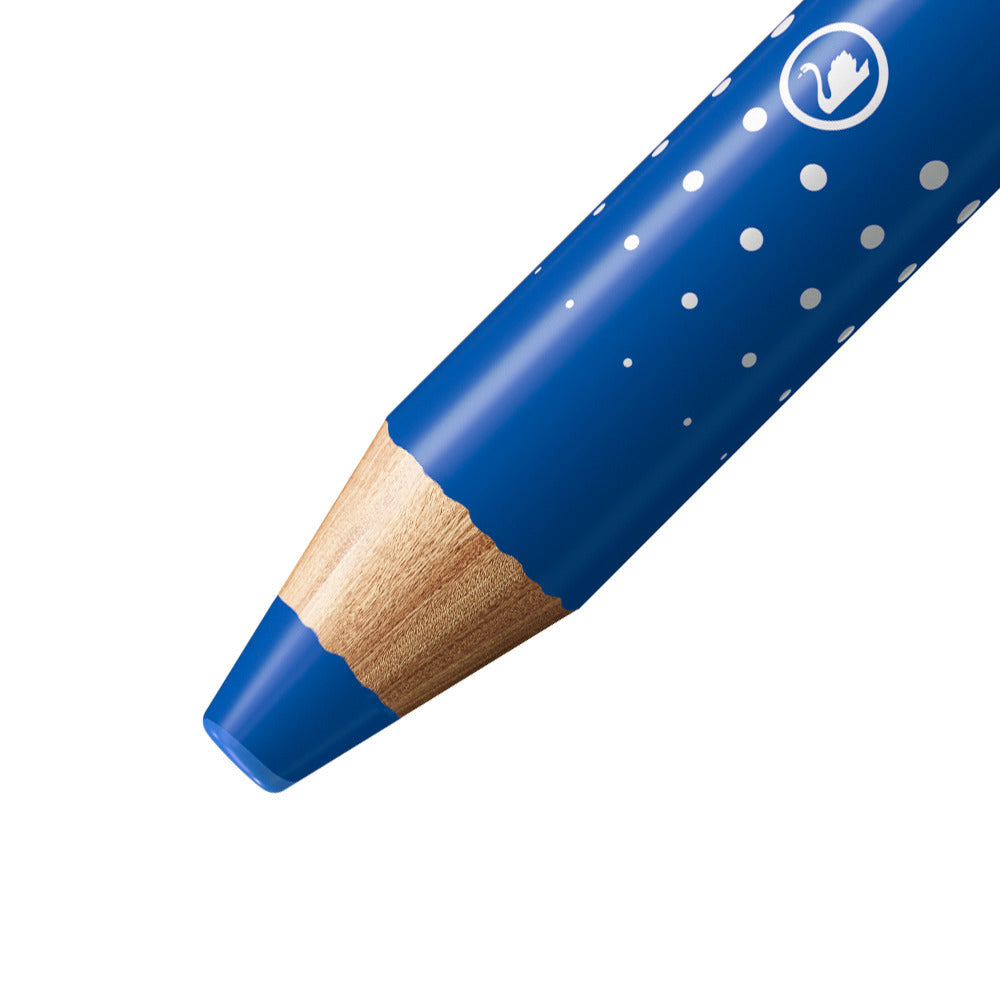 STABILO Whiteboard-Marker – 10 mm, blau, 5 Stk., trocken abwischbar – für Whiteboards/Flipcharts