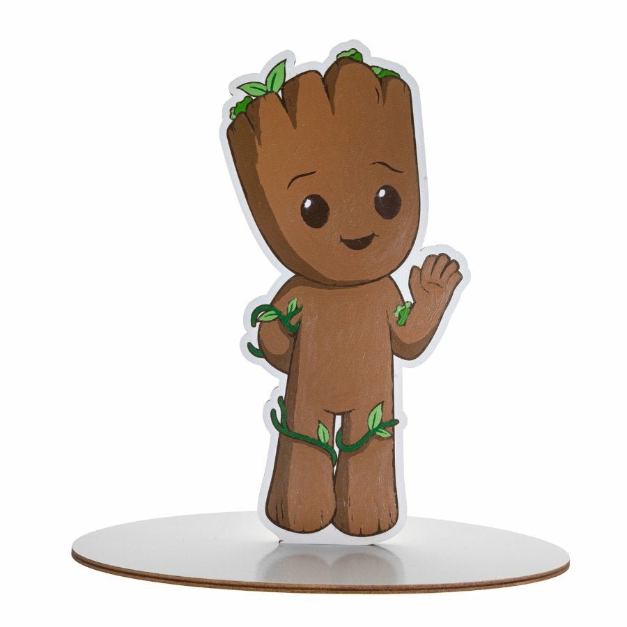 CRAFT Buddy Malen-nach-Zahlen-Set – Groot (MARVEL) – 23,0 × 22,0 cm – ab 6 Jahren