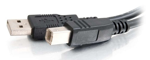 C2G USB-A auf USB-B Kabel – USB 2.0 (480 Mbit/s) – 5 m – Schwarz