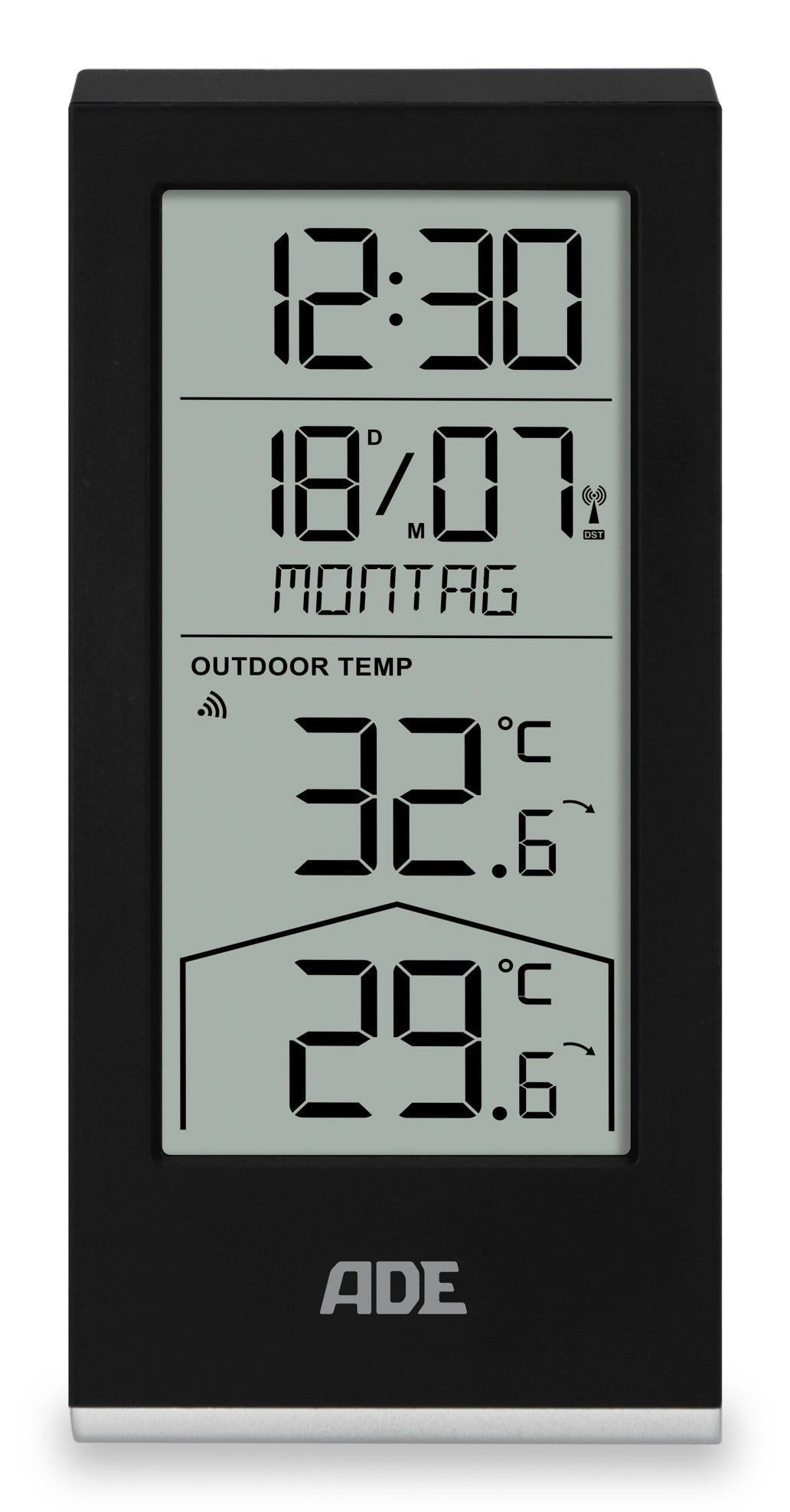 ADE WS2324 Temperatursensor – Kabellos, −40–79 °C, Innen/Aussen