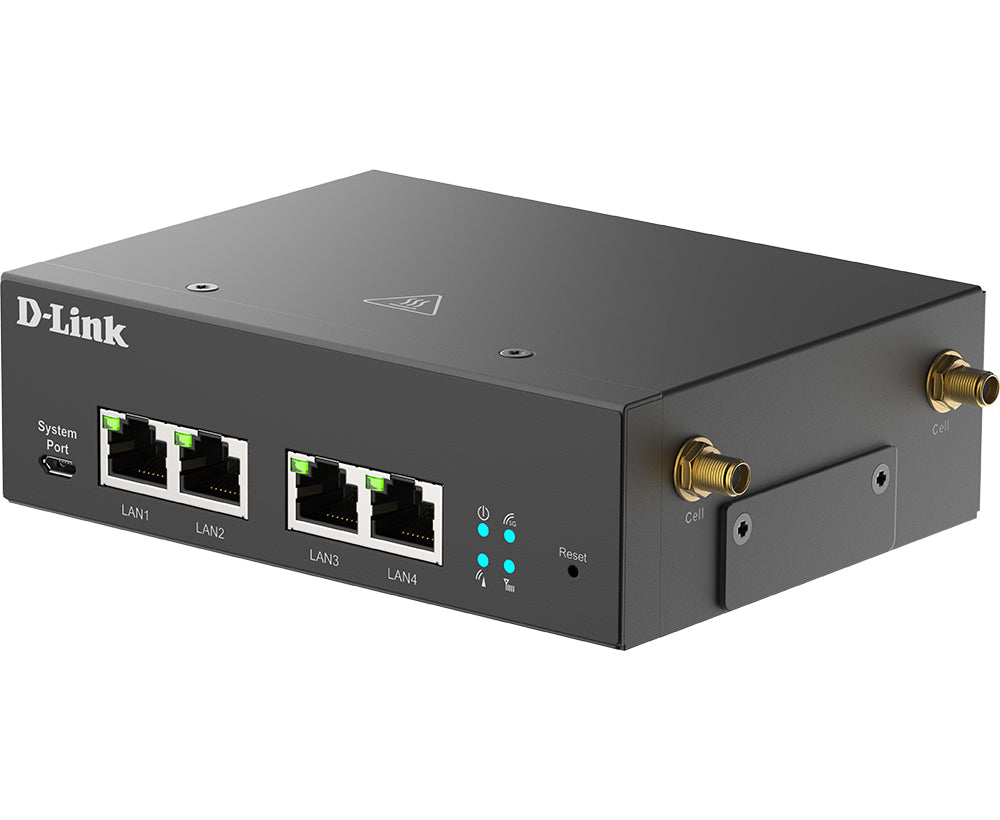 D-Link DWM-314-G – 5G Router, Wi-Fi 5, 1GbE, 4× RJ-45, Schwarz