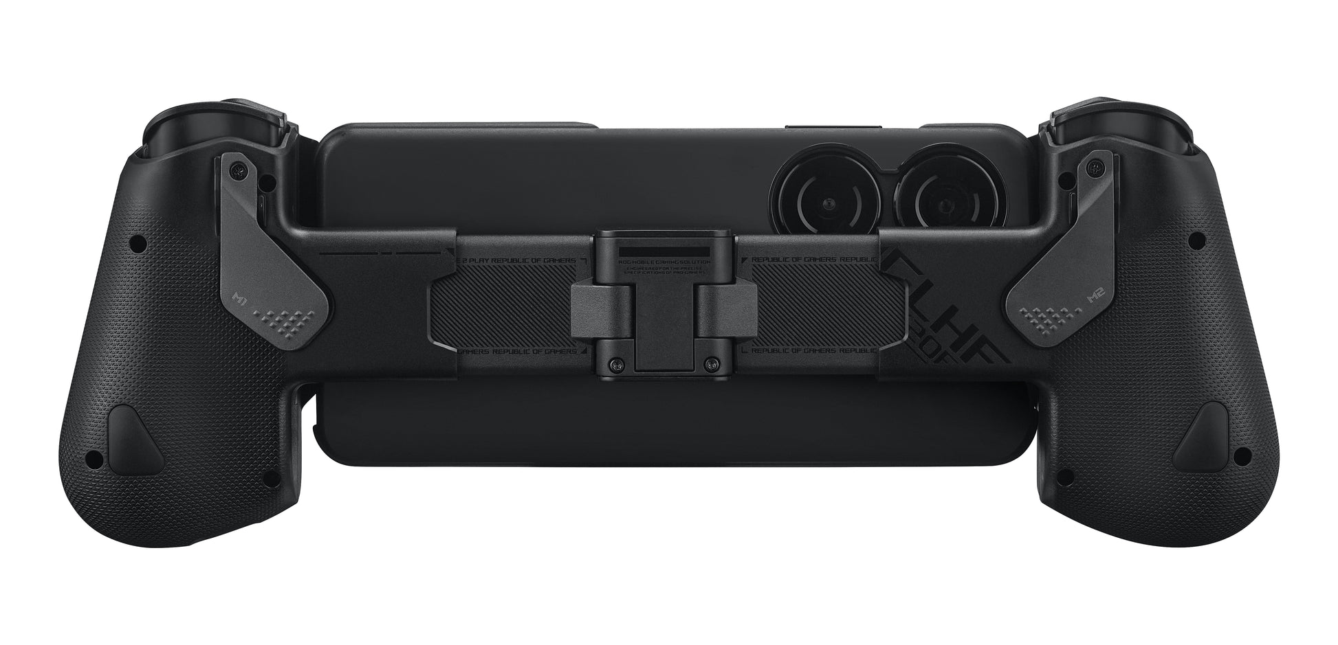 ASUS ROG Tessen – Gamepad – USB 3.2 Gen 1 (USB‑C), RGB, Programmierbare Tasten, für Android, Schwarz/Grau