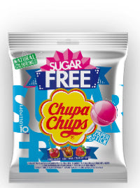 Chupa Chups Lutscher – Cola, Früchte, zuckerfrei – 10 × 12 g