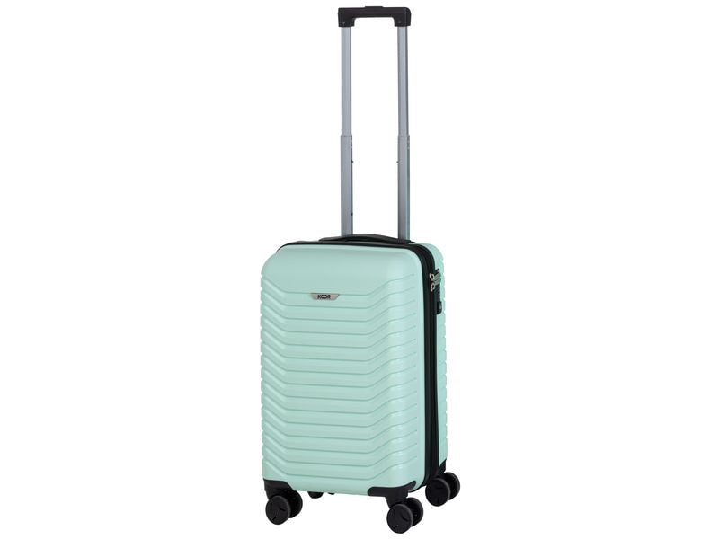 KOOR Trolley – 40 l, Hartschale PP, 4 Rollen, mit TSA, Mint, 34 × 56 × 21 cm